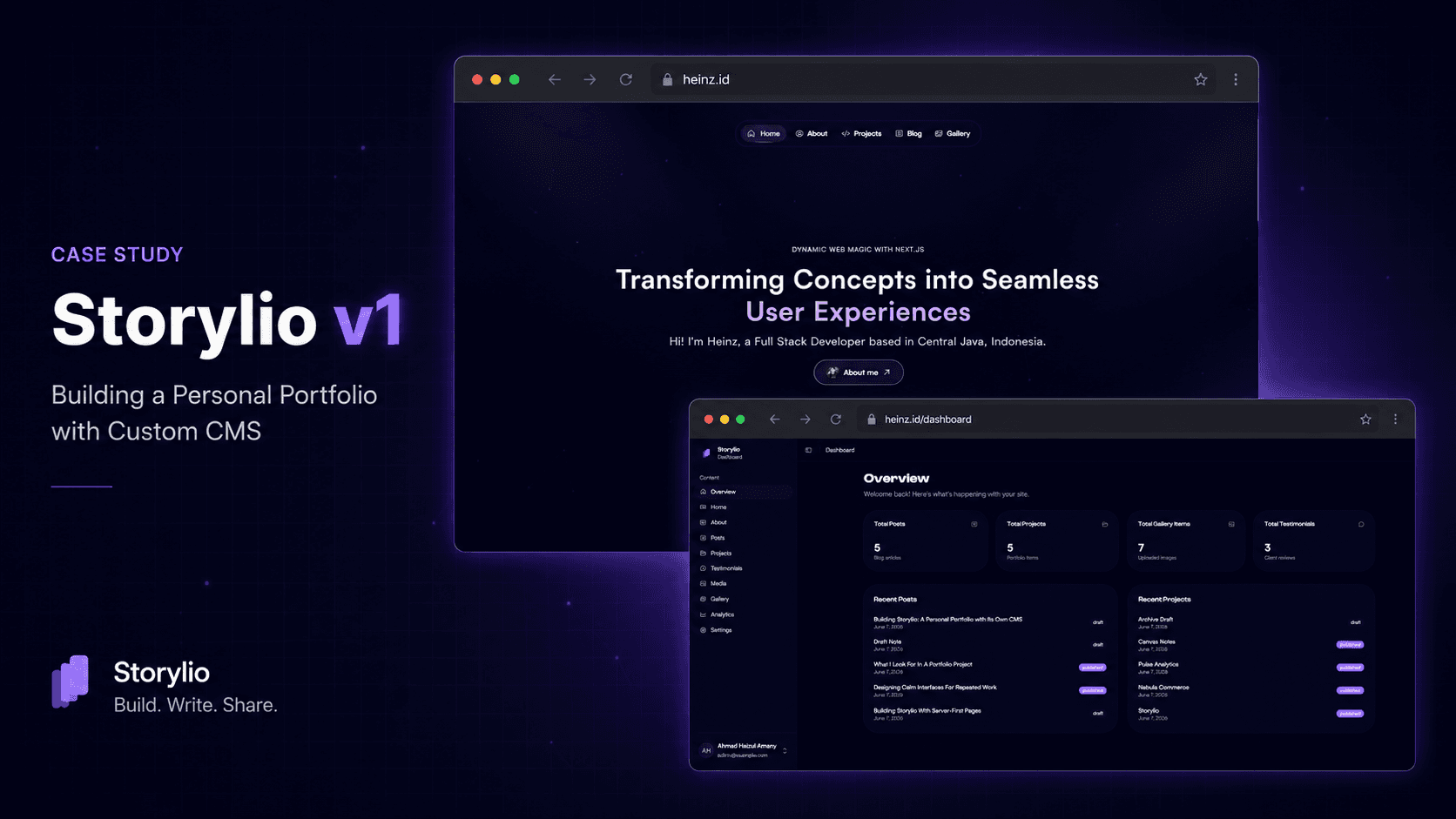 Building Storylio: A Personal Portfolio with Its Own CMS