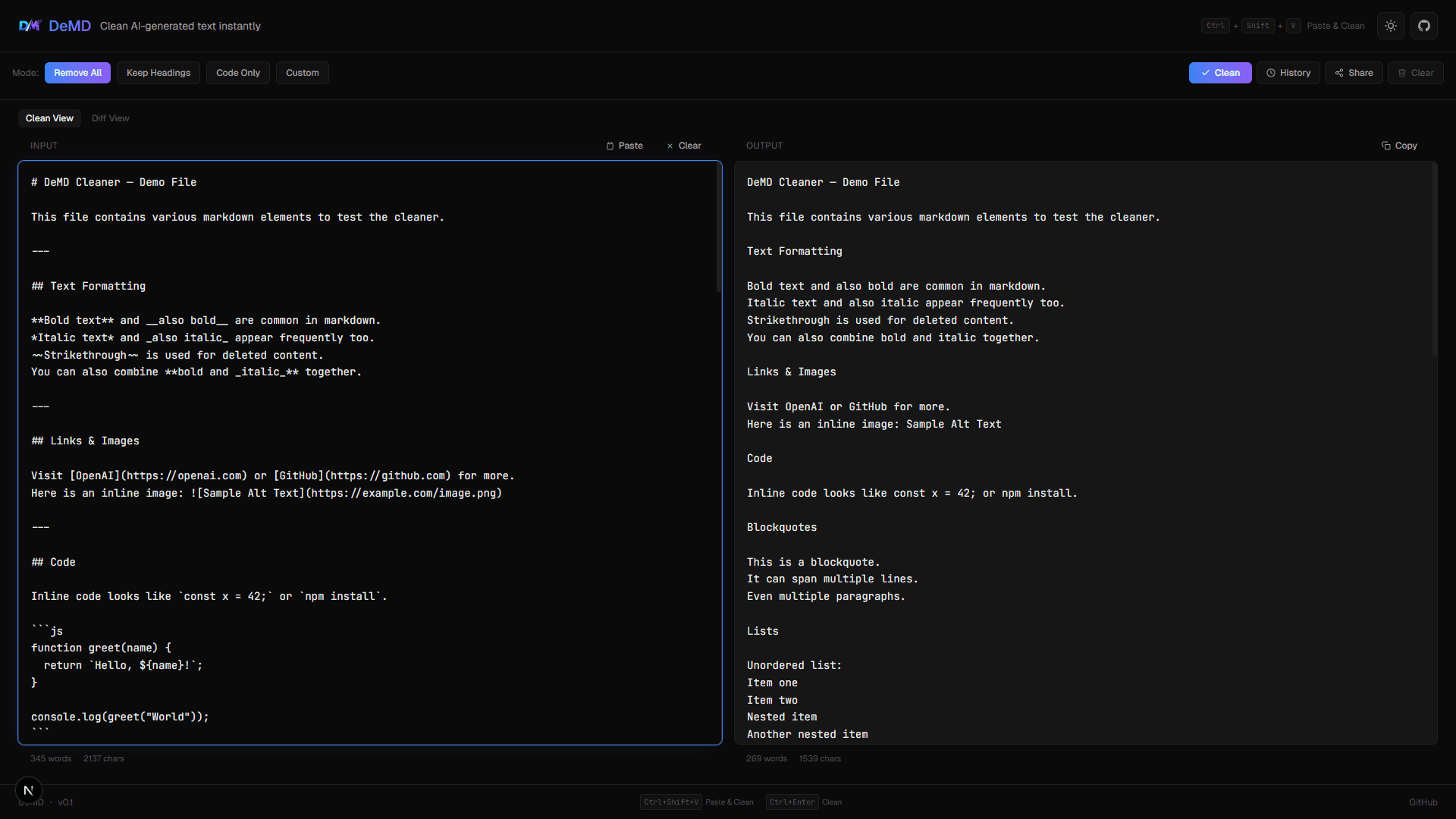 Dark Mode